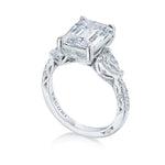 Emerald 3-Stone Engagement Ring