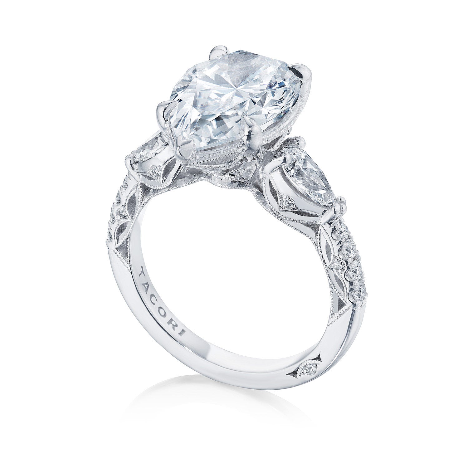 Pear 3-Stone Engagement Ring