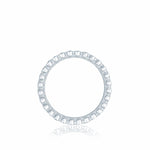 Round Bezel Droplet Wedding Band with Diamond
