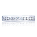 Channel Set Wedding Band