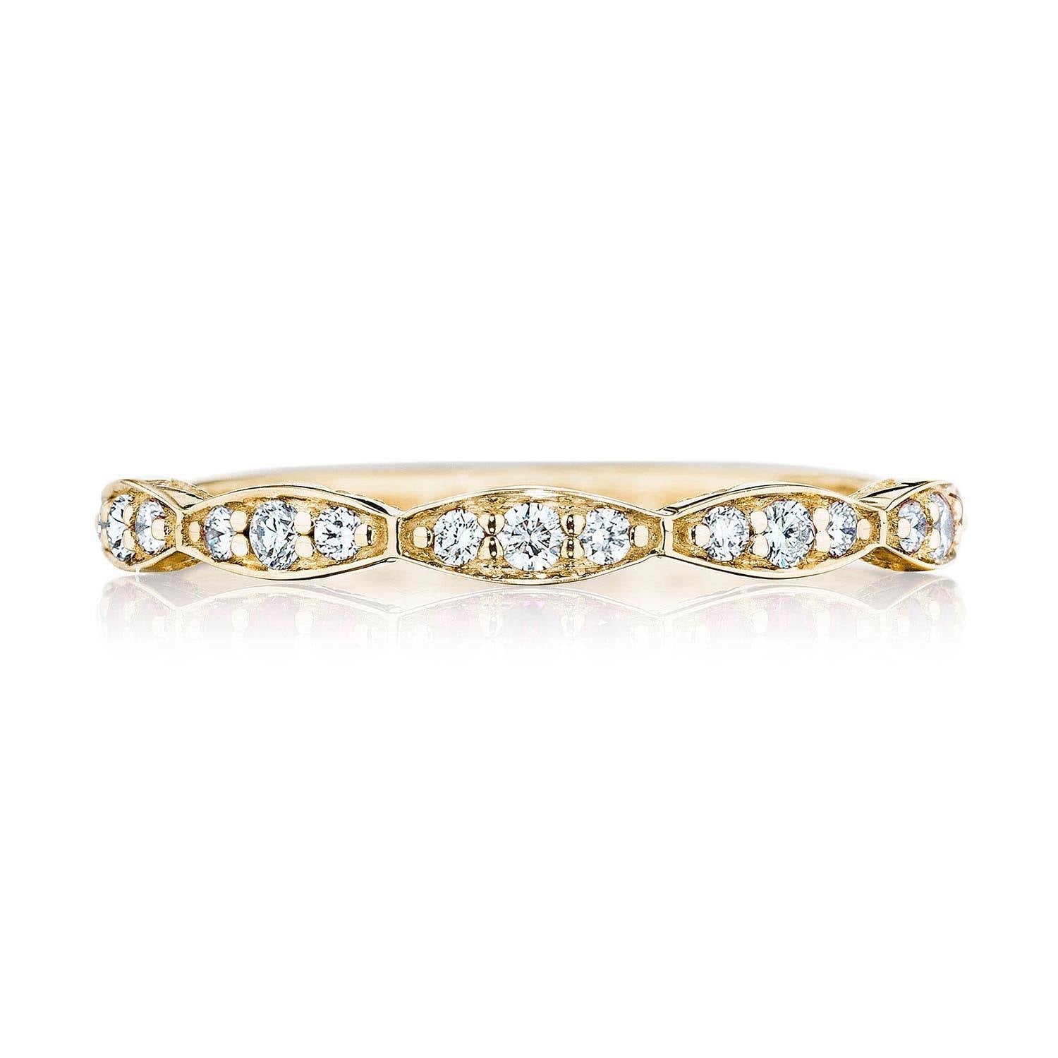 Marquise Design Wedding Band with Diamond
