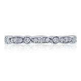 Marquise and Round Design Wedding Band