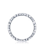 Marquise and Round Design Wedding Band