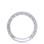 French Pavé Diamond Wedding Band - 2mm
