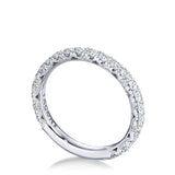 French Pavé Diamond Wedding Band - 2.5mm