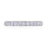 French Pavé Diamond Wedding Band - 2.5mm