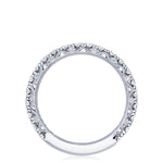 French Pavé Diamond Wedding Band - 2.5mm