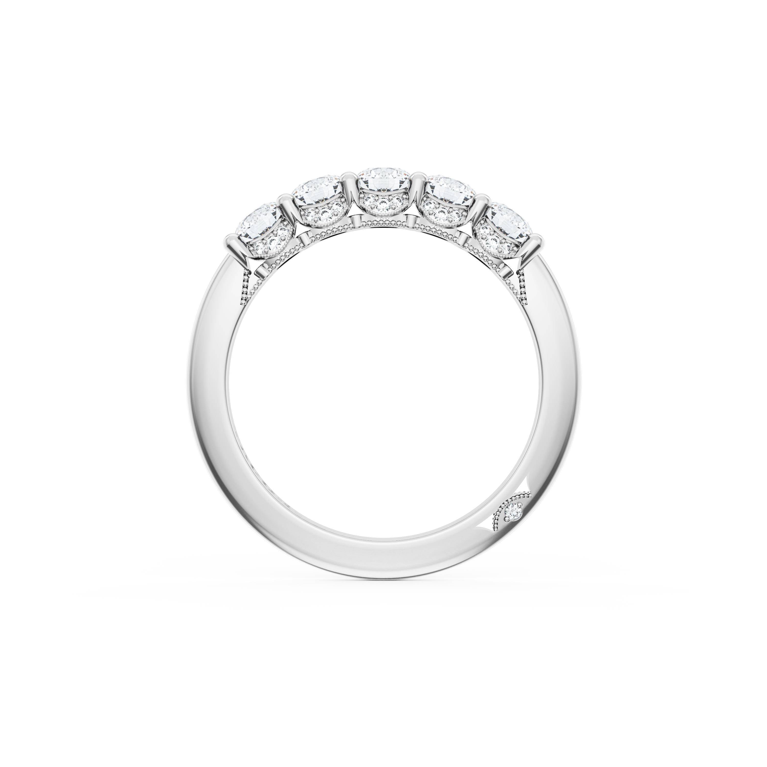 Round Cut Diamond Eternity Band