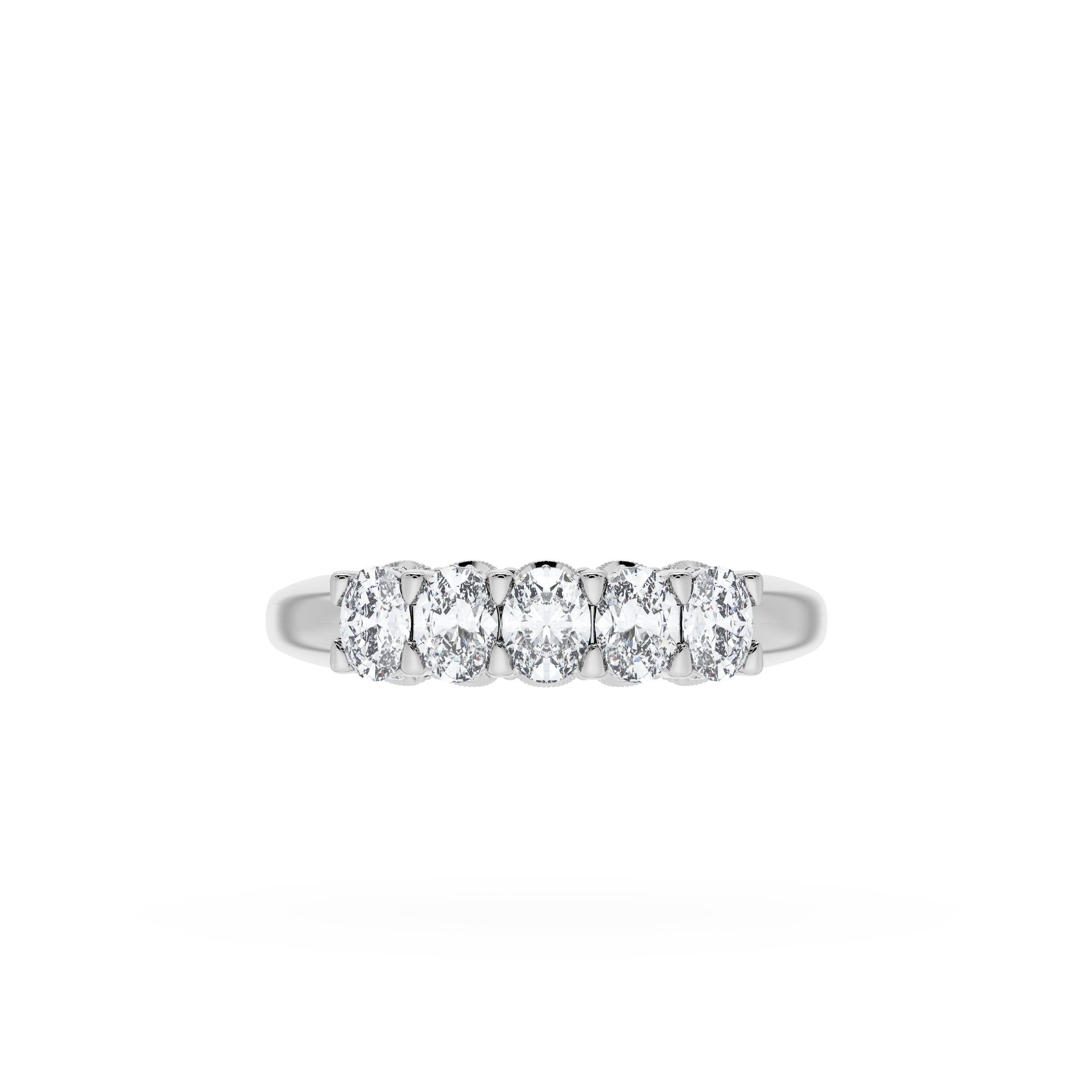 Oval Cut Diamond Eternity Band