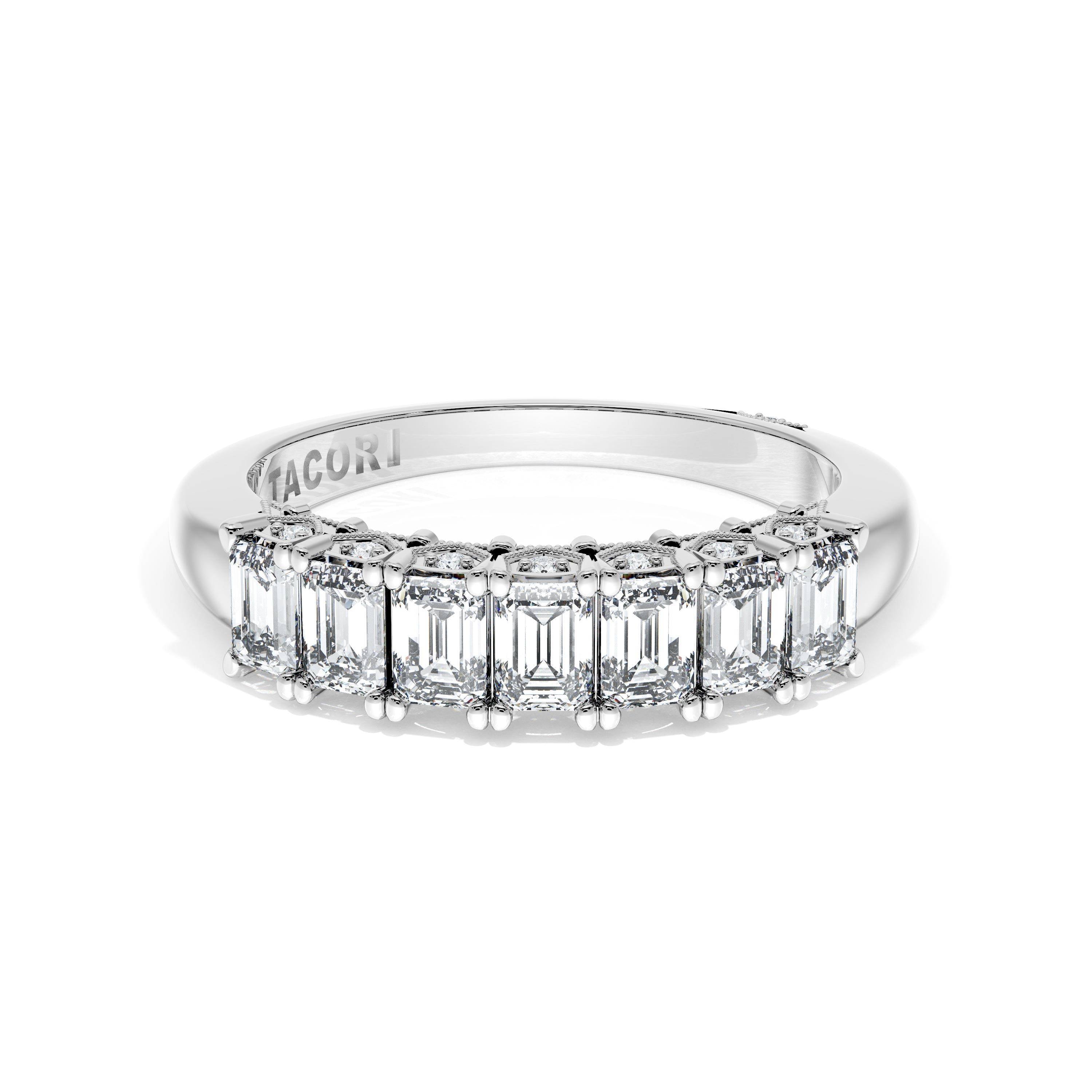 Emerald Cut Diamond Eternity Band