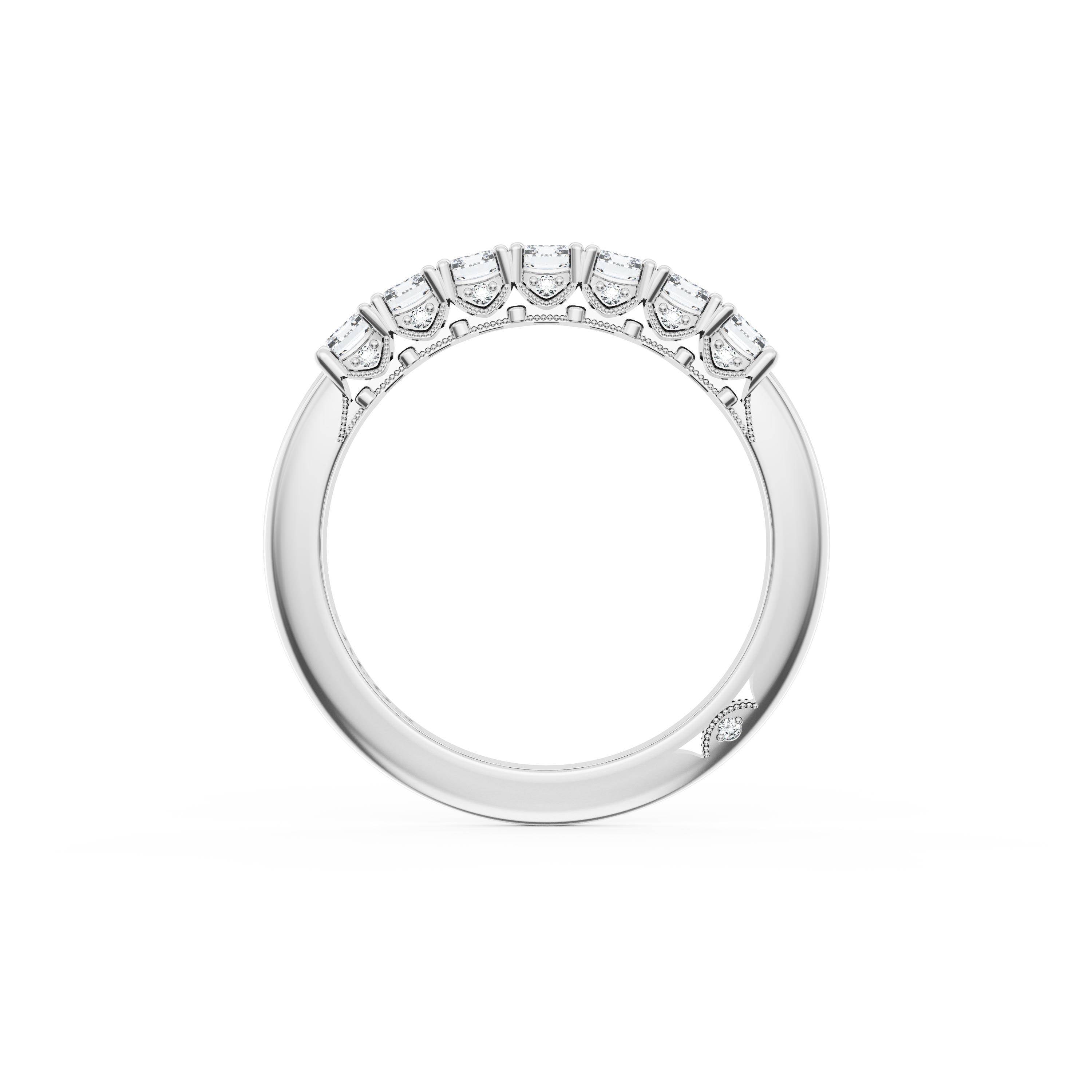 Emerald Cut Diamond Eternity Band