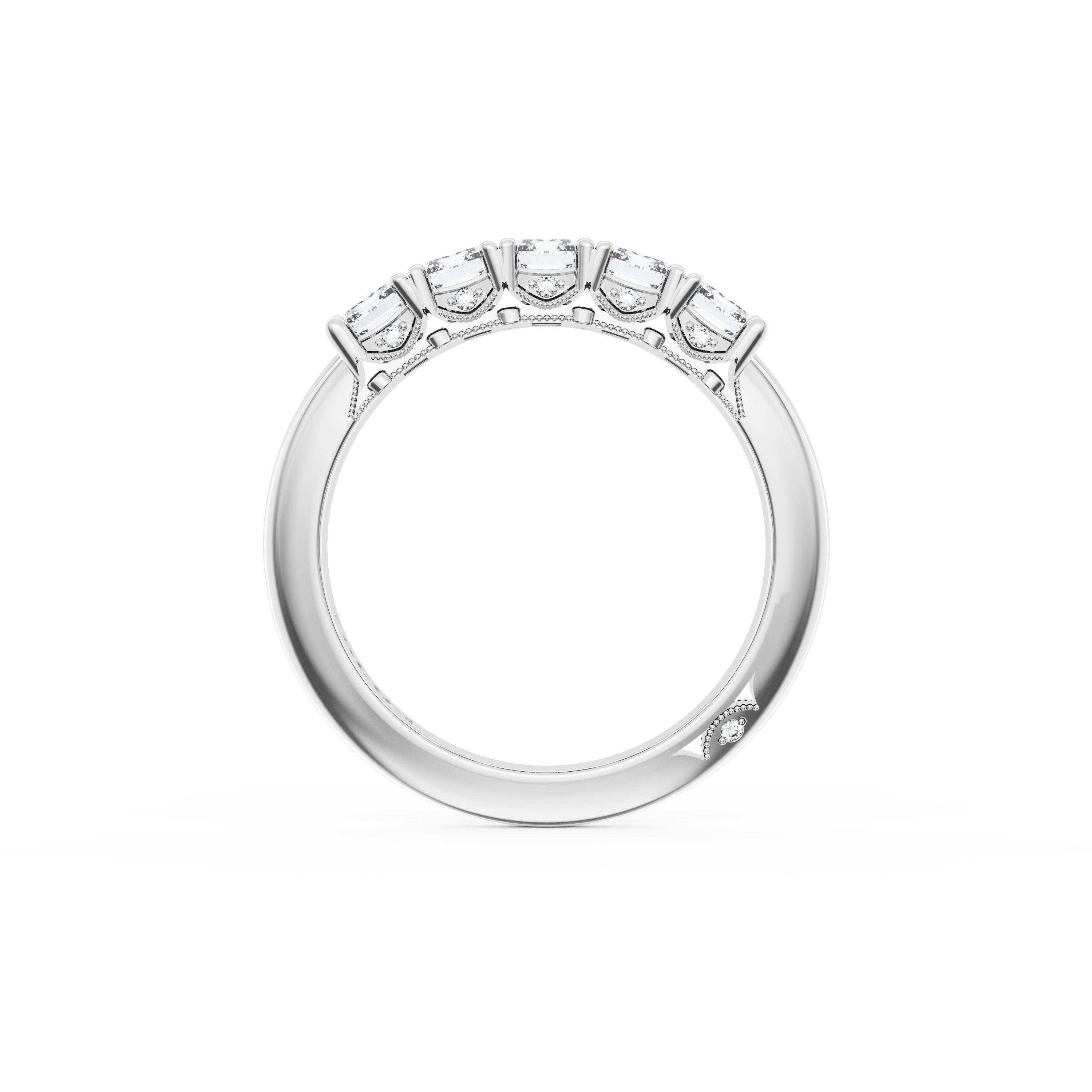 Emerald Cut Diamond Eternity Band