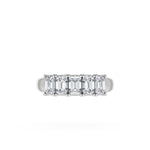 Emerald Cut Diamond Eternity Band