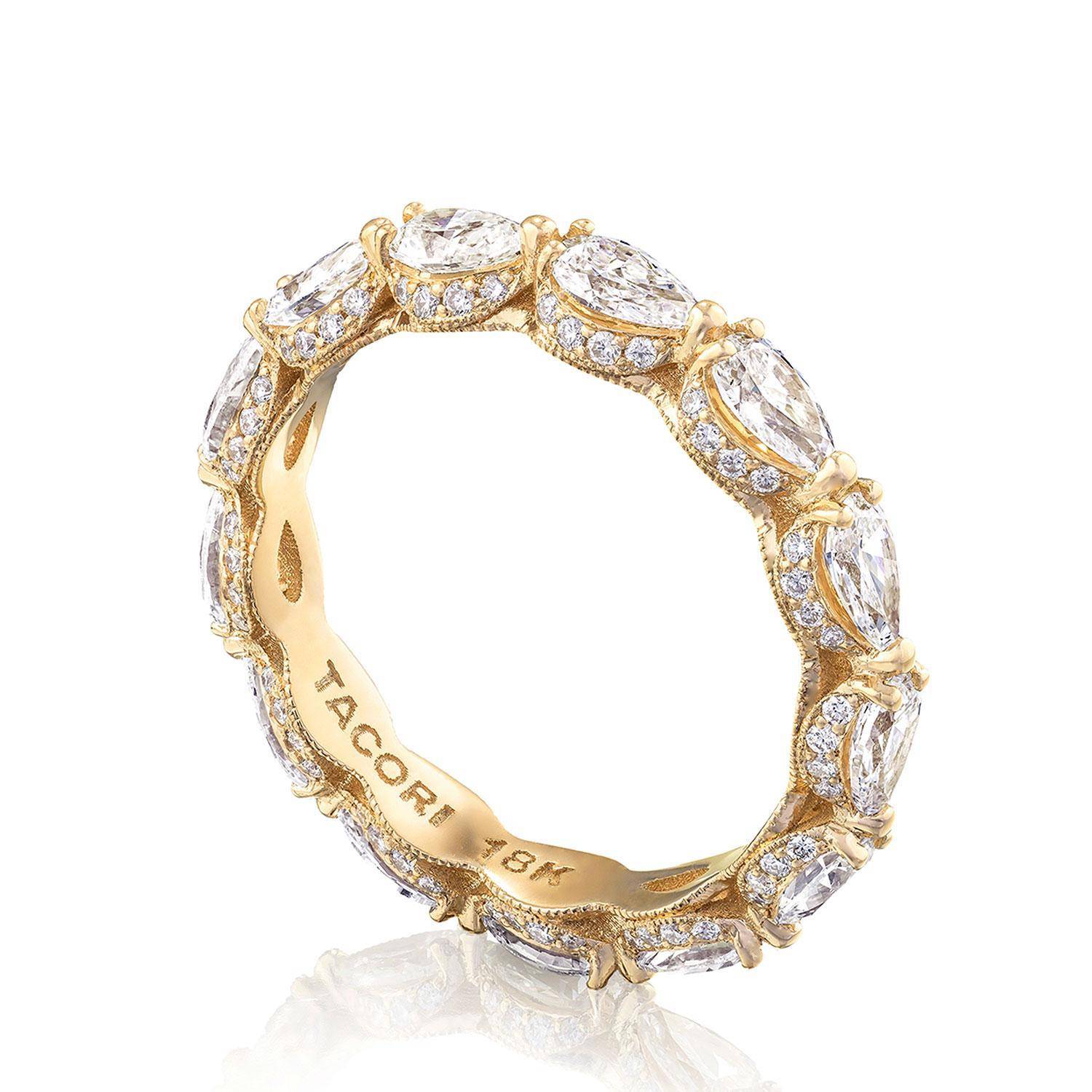 Pear Cut Diamond Eternity Band