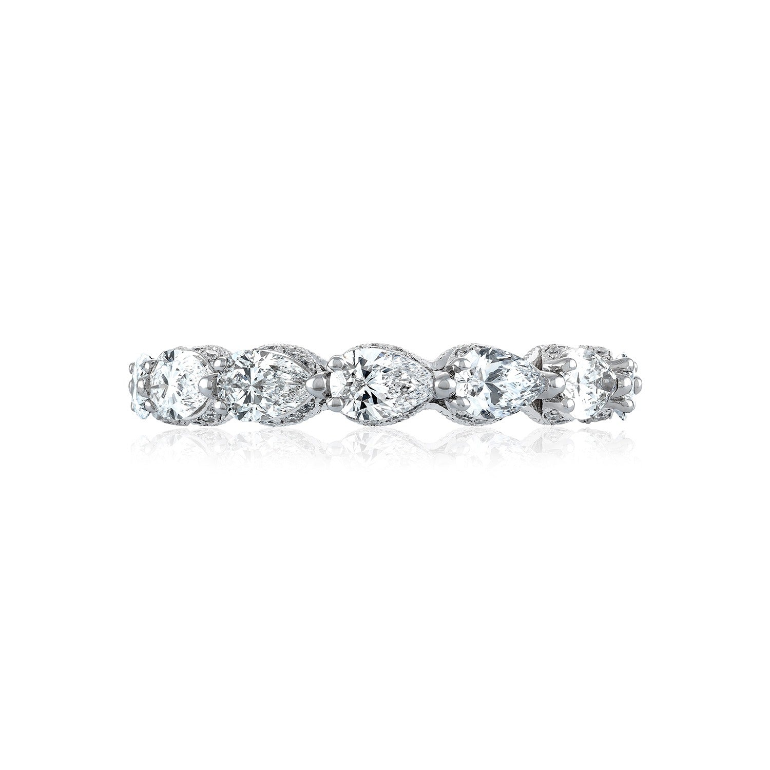 Pear Cut Diamond Eternity Band