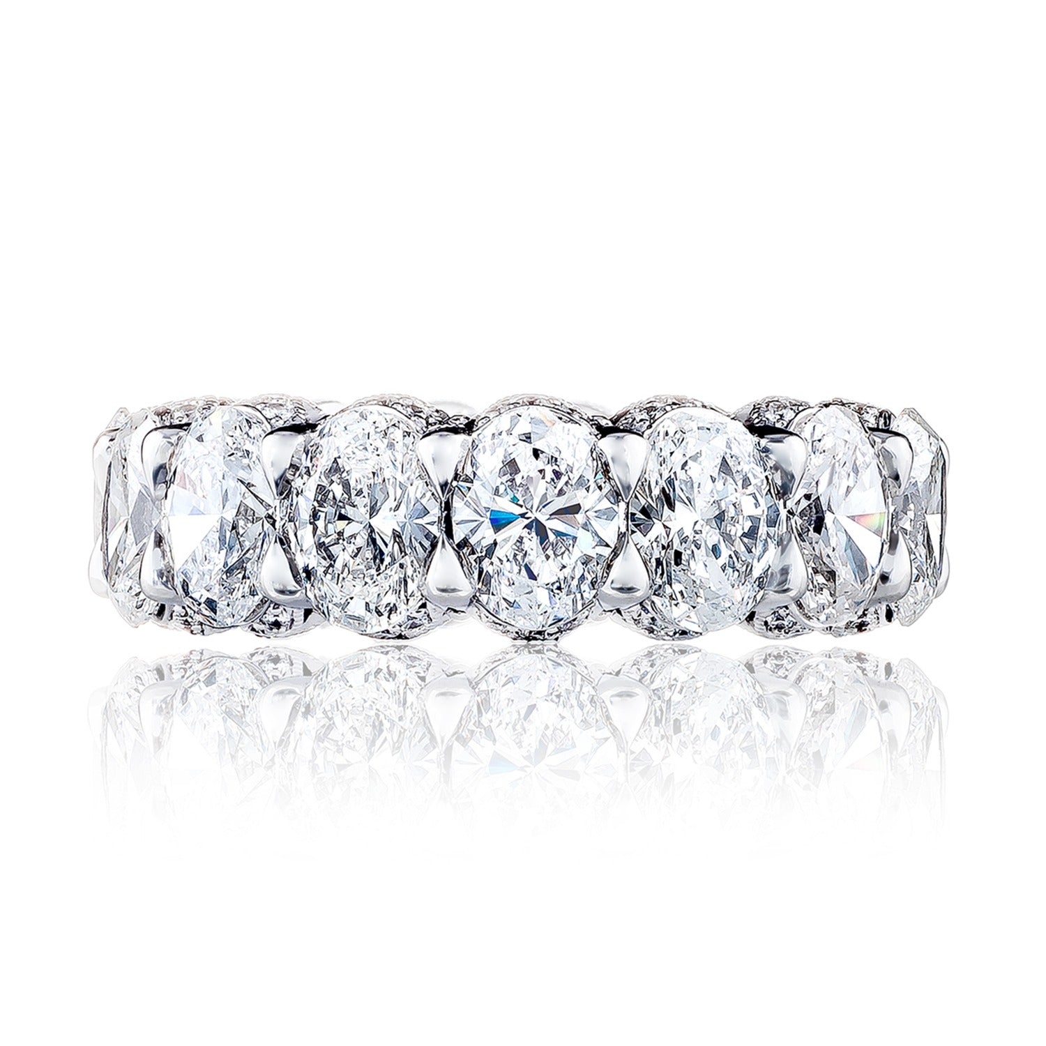 Oval Cut Diamond Eternity Band