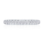 Single Row Pavé Wedding Band