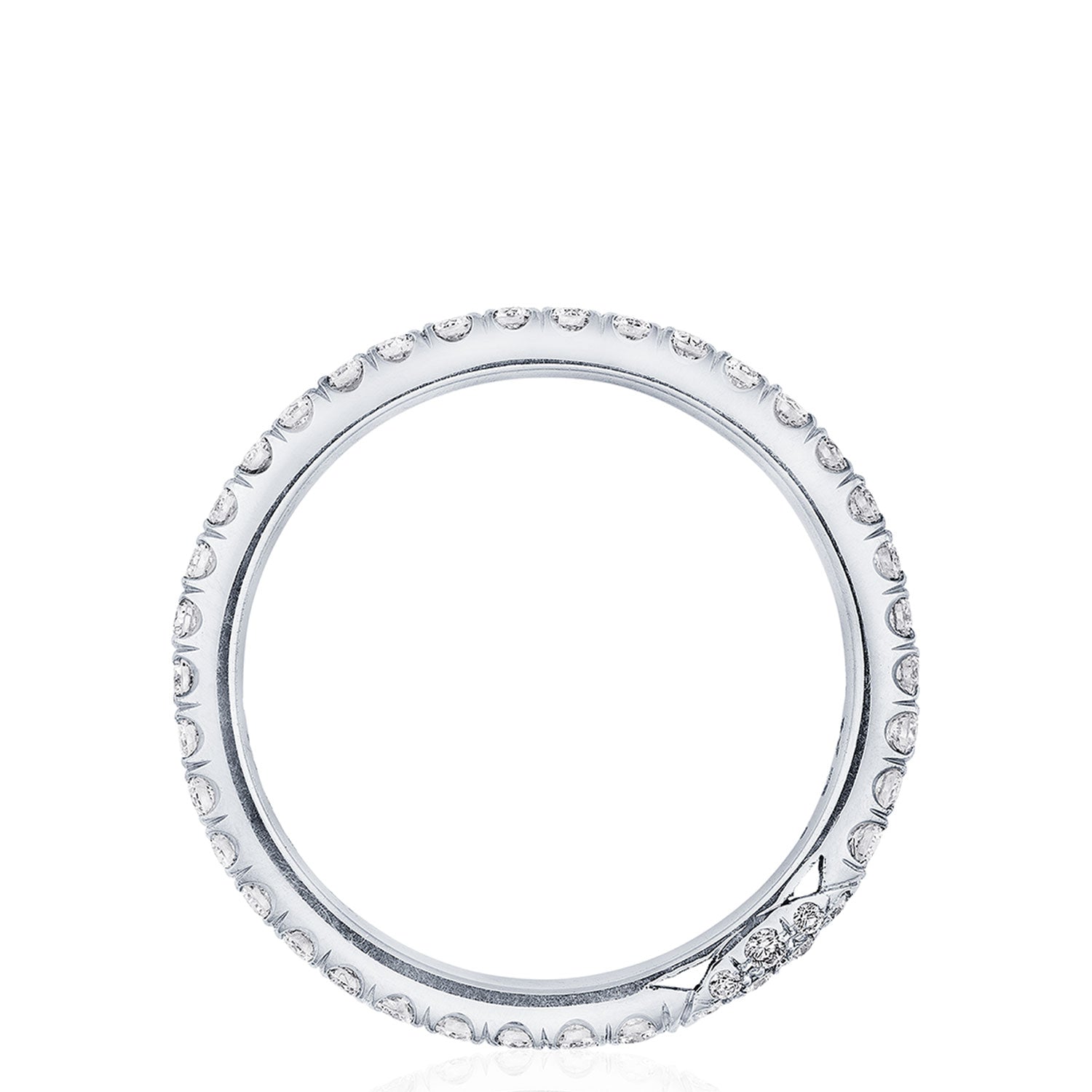 Single Row Pavé Wedding Band