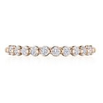 Round Diamond Wedding Band, 2mm