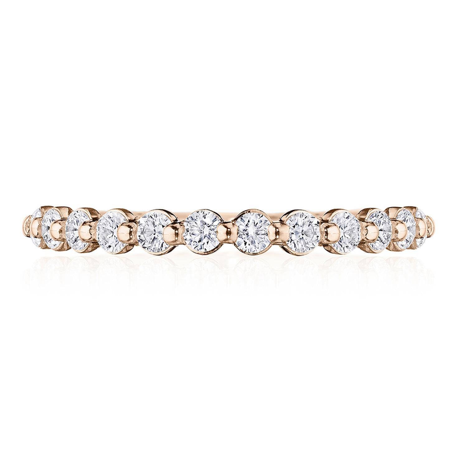 Round Diamond Wedding Band, 2mm