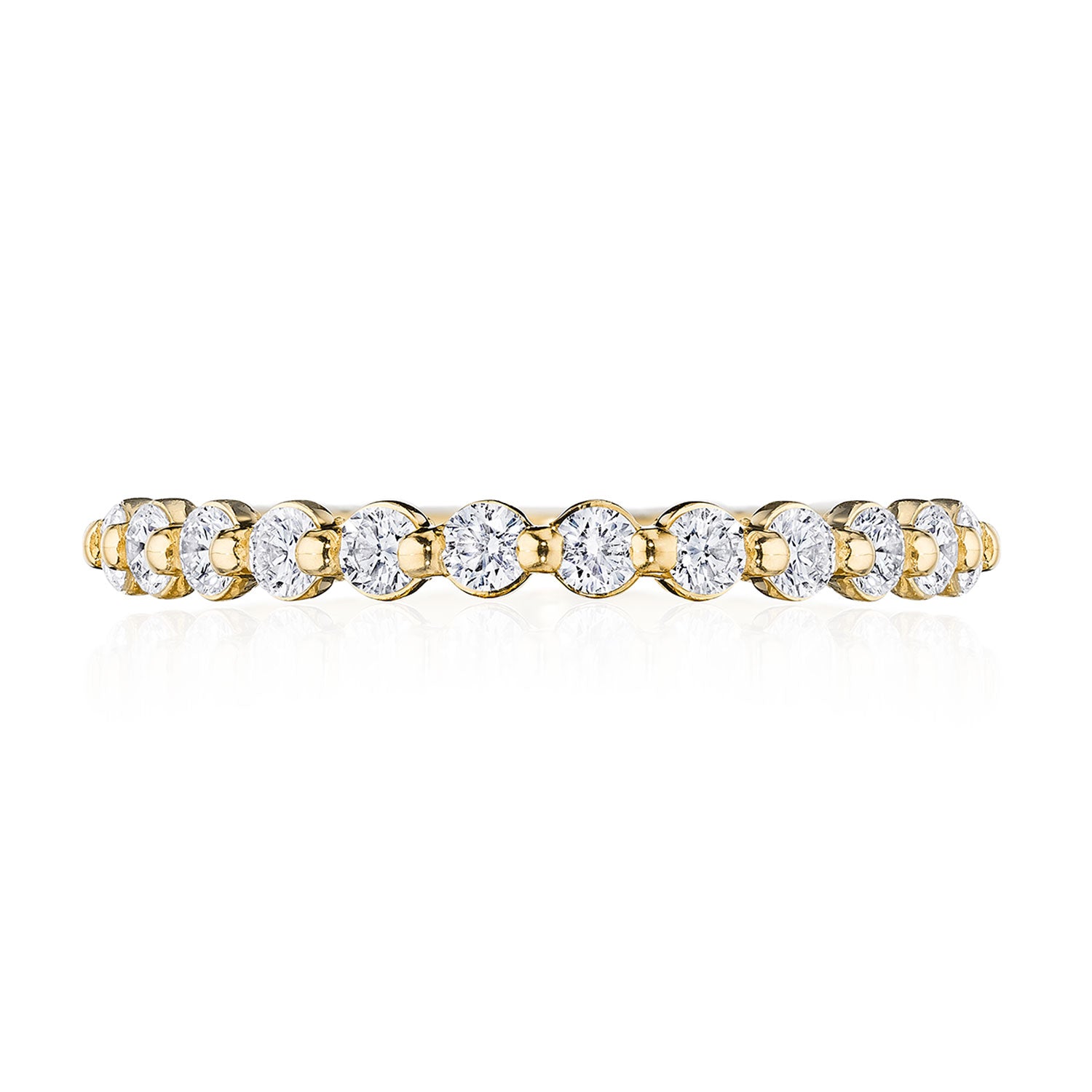Round Diamond Wedding Band, 2mm