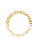 Round Diamond Wedding Band, 2mm