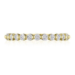 Round Diamond Wedding Band, 2mm