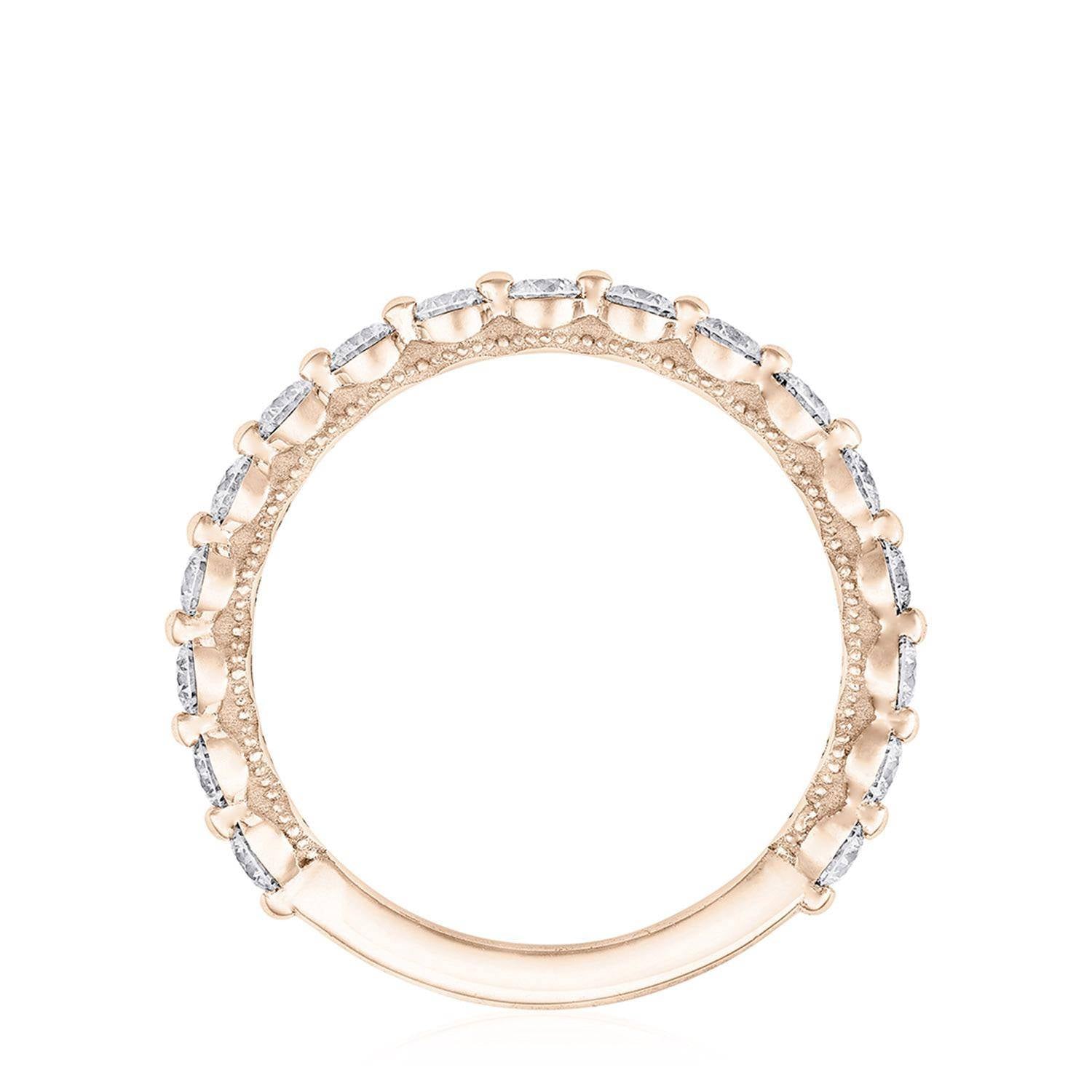 Round Diamond Wedding Band, 2mm
