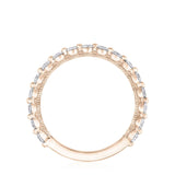 Round Diamond Wedding Band, 2mm