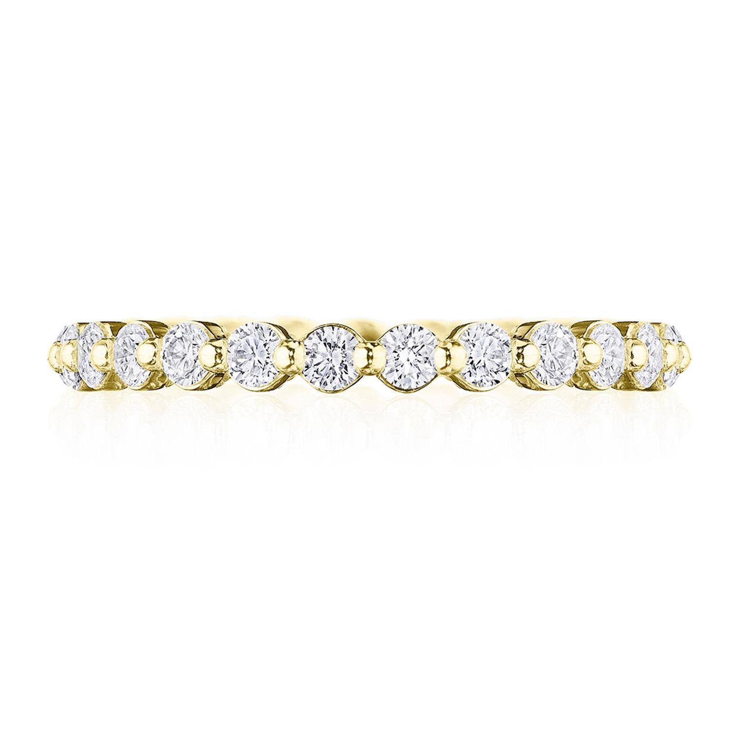 Round Diamond Wedding Band, 2mm