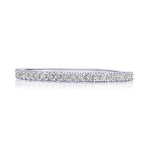French Pavé Diamond Wedding Band - 1.5mm