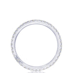 French Pavé Diamond Wedding Band - 1.5mm
