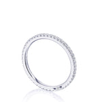 French Pavé Diamond Wedding Band - 1.5mm