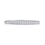 French Pavé Diamond Wedding Band - 1.5mm