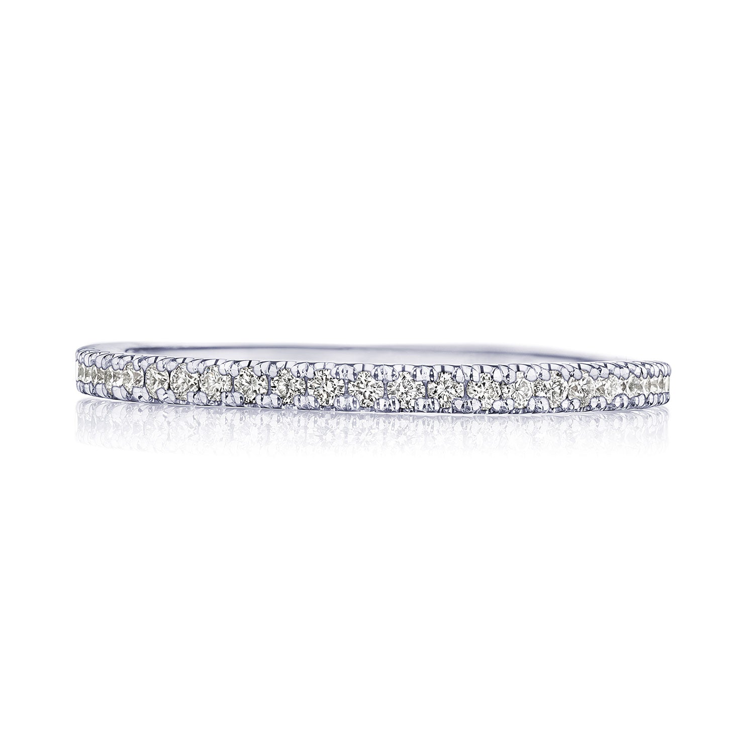 French Pavé Diamond Wedding Band - 1.5mm