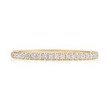 French Pavé Diamond Wedding Band - 1.5mm