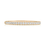 French Pavé Diamond Wedding Band - 1.5mm