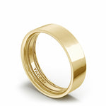 Classic Flat in High Polish Finish Wedding Band