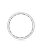 Channel Set Black Diamond in Satin Finish Wedding Band