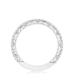 French Pavé Diamond Wedding Band