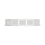 Diamond Faceted - Full Coverage Wedding Band in High Polish - 4mm