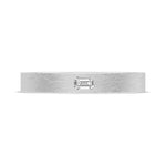 Bezel Set Diamond Wedding Band in Brushed Finish