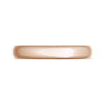 Classic Two-Tone Rounded Wedding Band in High Polish