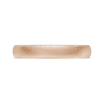 Classic Two-Tone Rounded Wedding Band in Brushed Finish