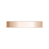 Classic Two-Tone Flat Wedding Band in High Polish