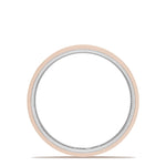 Classic Two-Tone Flat Wedding Band in High Polish