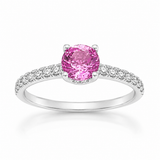 18K White Gold 0.85ctw Sapphire Ring