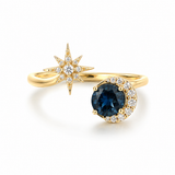 14K Yellow Gold 1.30ctw Sapphire Ring