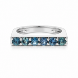 14K White Gold 0.84ctw Sapphire Ring