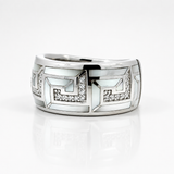Belle Etoile Greek Key Ring